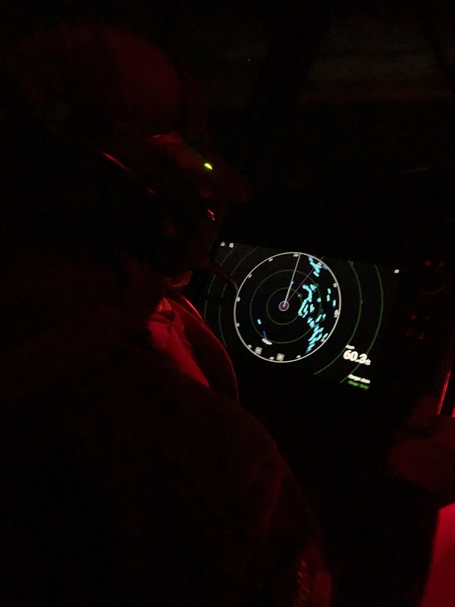Conducting radar search for missing vessel