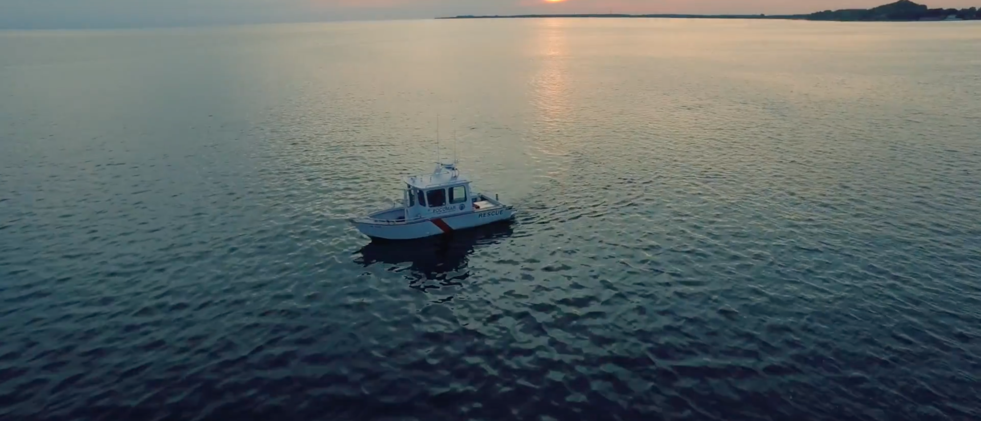 Pocomar 2 on the water in the evening